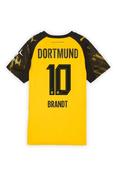 Borussia Dortmund Julian Brandt #10 Jalkapallovaatteet Naisten Kotipaita 2025-26 Lyhythihainen Borussia Dortmund Julian Brandt #10 Jalkapallovaatteet Naisten Kotipaita 2025-26 Lyhythihainen